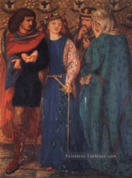  Gabriel Peintre - La première folie d’Ophélie préraphaélite Fraternité Dante Gabriel Rossetti